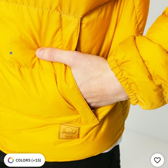 Herschel Supply LARGE MUSTARD Featherless High Fill Jacket CUTE BRAND NEW w/Tags - Picture 8 of 16